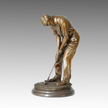 Спортивная статуя Golf Male Bronze Sculpture, Milo TPE-026